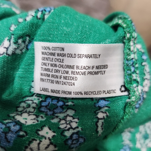 Knox rose green peasant top - Picture 6 of 6